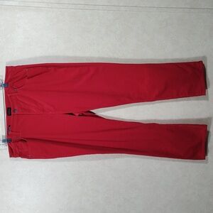 *H138 Talbots red Straight Leg Corduroy jeans pants 16 CLEARANCE